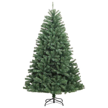 Kunstmatige Inklapbare Kerstboom Groen 210 cm PVC en Metaal