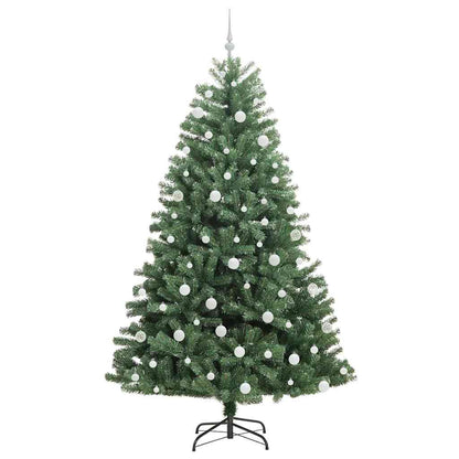 Kunstmatige Inklapbare Kerstboom Groen 210 cm PVC en Metaal