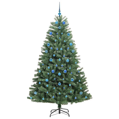 Kunstmatige Inklapbare Kerstboom Groen 210 cm PVC en Metaal