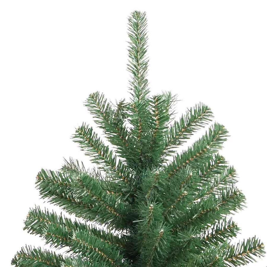 Kunstmatige Inklapbare Kerstboom Groen 240 cm PVC en Metaal