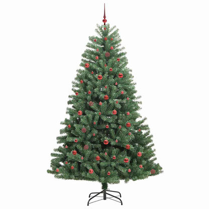 Kunstmatige Inklapbare Kerstboom Groen 240 cm PVC en Metaal