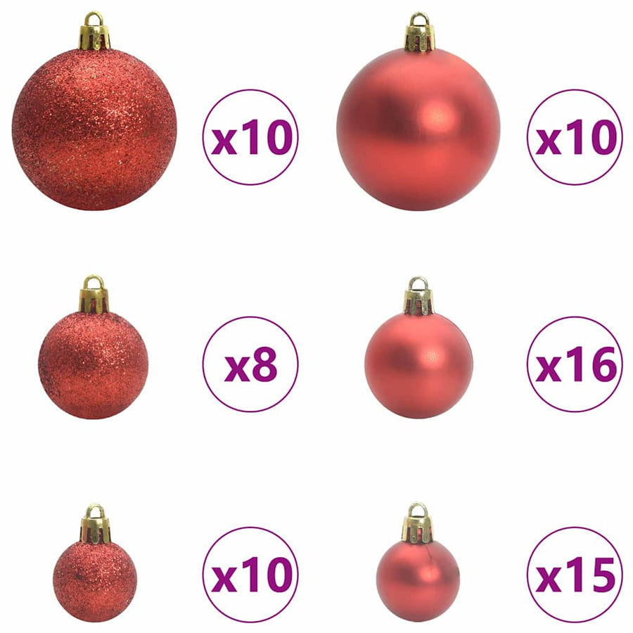 Kunstmatige Inklapbare Kerstboom Groen 240 cm PVC en Metaal