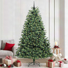 Kerstboom kunst 240 cm groen inklapbaar PVC metaal