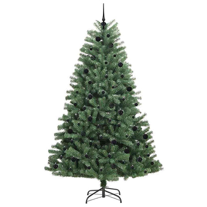 Kunstmatige Inklapbare Kerstboom Groen 240 cm PVC en Metaal