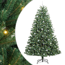 Kunstmatige Inklapbare Kerstboom Groen 240 cm PVC en Metaal