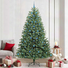 Kunstmatige Inklapbare Kerstboom Groen 240 cm PVC en Metaal