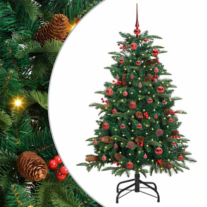 Kunstkerstboom Groen 150 cm PVC en Metaal en Plastic