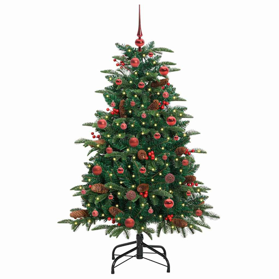 Kunstkerstboom Groen 150 cm PVC en Metaal en Plastic