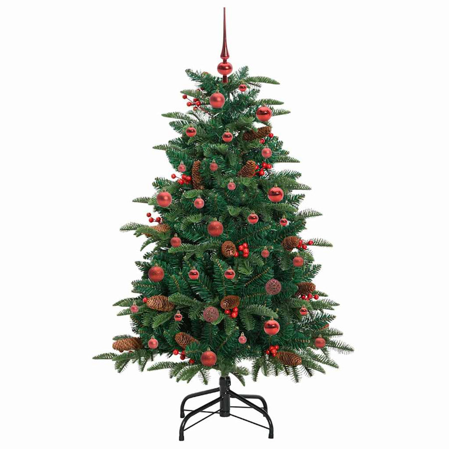 Kunstkerstboom Groen 150 cm PVC en Metaal en Plastic