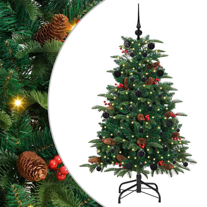 Kunstkerstboom Groen 150 cm PVC en Metaal en Plastic