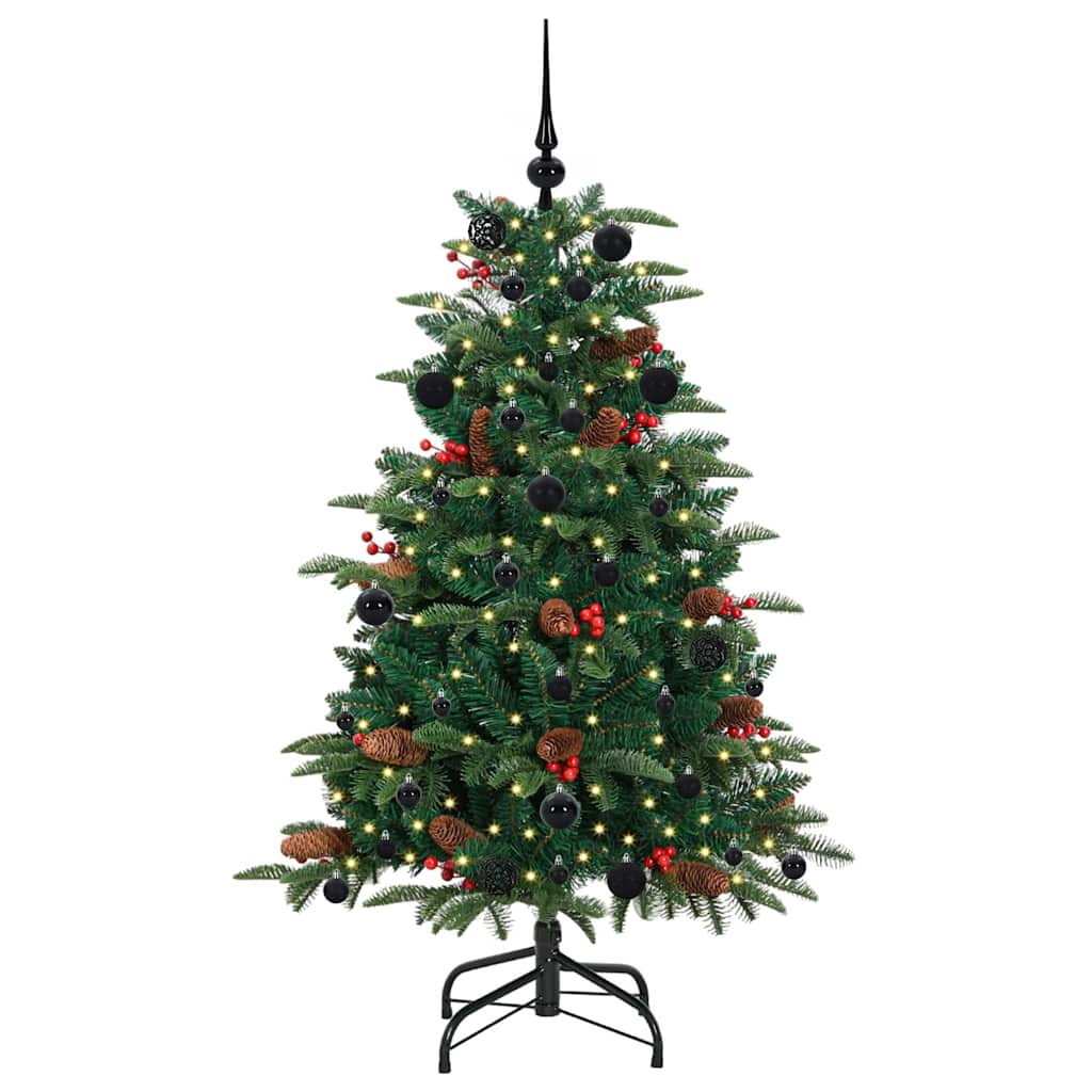 Kunstkerstboom Groen 150 cm PVC en Metaal en Plastic