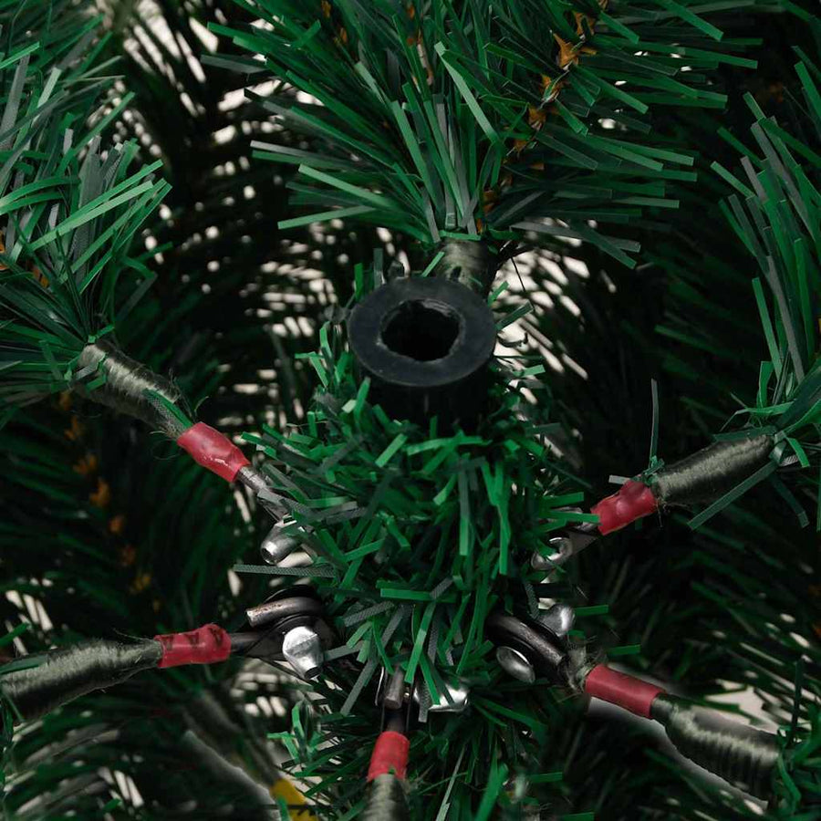 Kunstkerstboom Groen 150 cm PVC en Metaal en Plastic