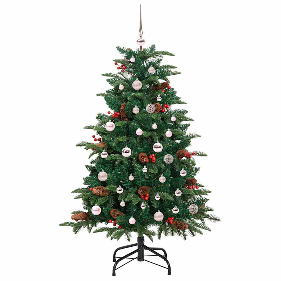 Kunstkerstboom Groen 150 cm PVC en Metaal en Plastic