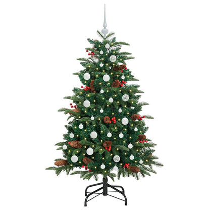 Kunstkerstboom Groen 150 cm PVC en Metaal en Plastic