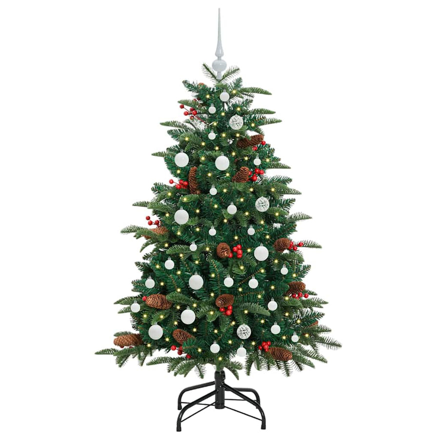 Kunstkerstboom Groen 150 cm PVC en Metaal en Plastic