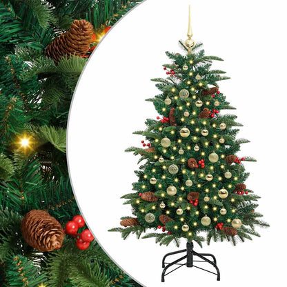Kunstkerstboom Groen 150 cm PVC en Metaal en Plastic
