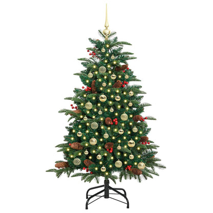 Kunstkerstboom Groen 150 cm PVC en Metaal en Plastic