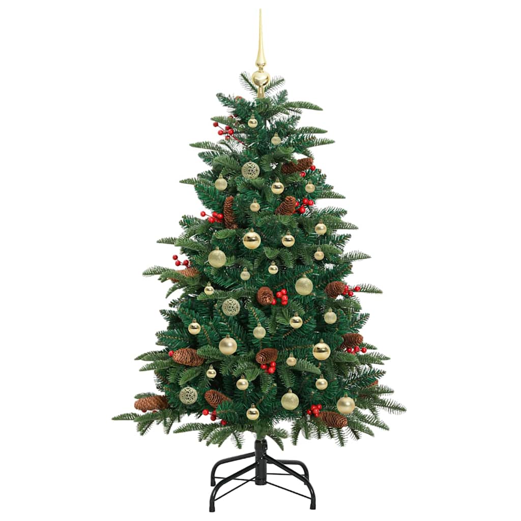 Kunstkerstboom Groen 150 cm PVC en Metaal en Plastic