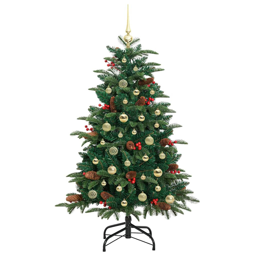 Kunstkerstboom Groen 150 cm PVC en Metaal en Plastic