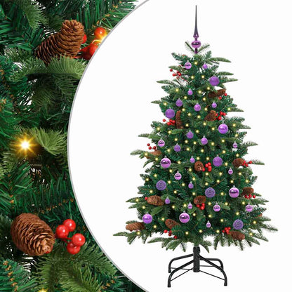 Kunstkerstboom Groen 150 cm PVC en Metaal en Plastic