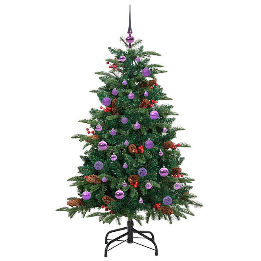 Kunstkerstboom Groen 150 cm PVC en Metaal en Plastic
