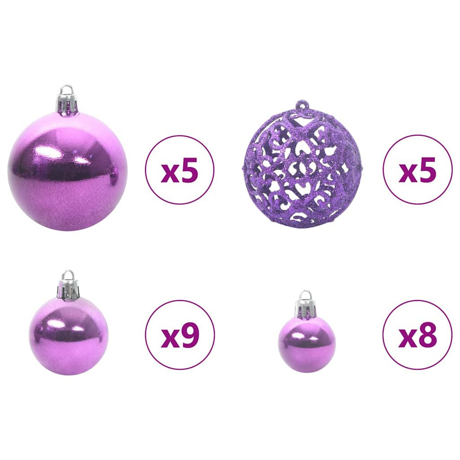 Kunstkerstboom Groen 150 cm PVC en Metaal en Plastic