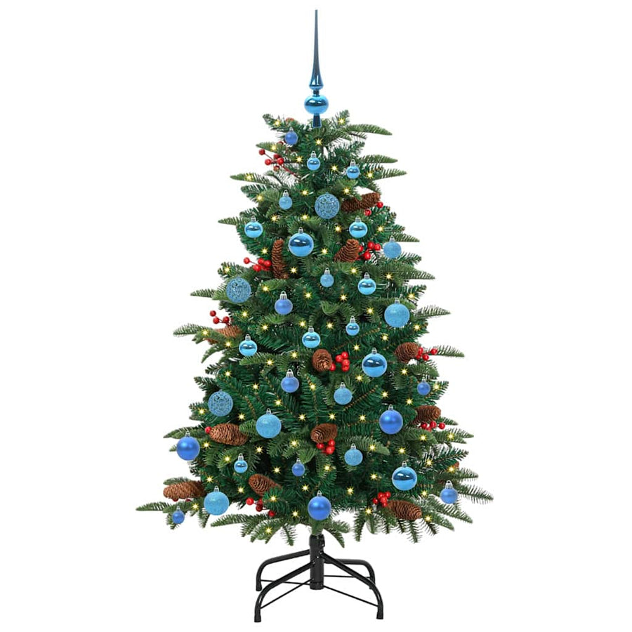 Kunstkerstboom Groen 150 cm PVC en Metaal en Plastic