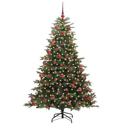Kunstkerstboom Groen 180 cm PVC en Metaal en Plastic