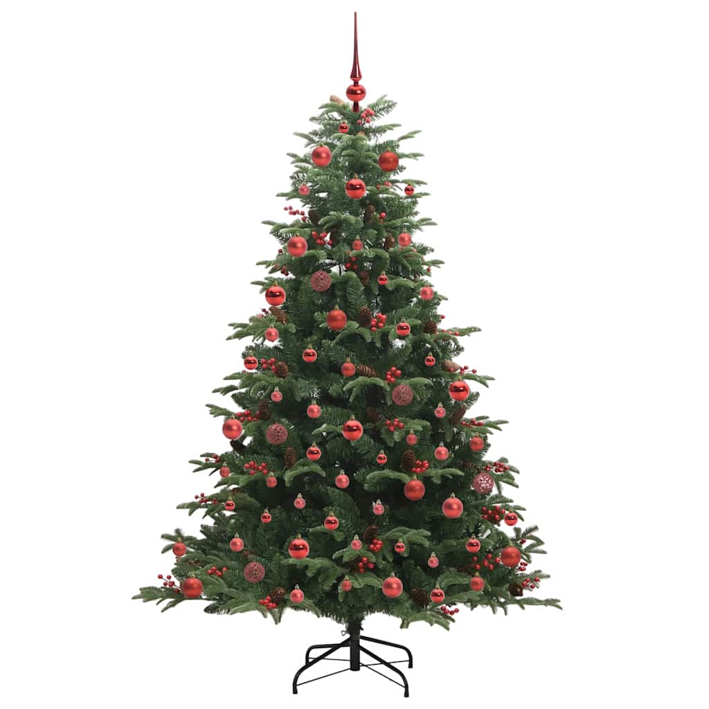 Kunstkerstboom Groen 180 cm PVC en Metaal en Plastic