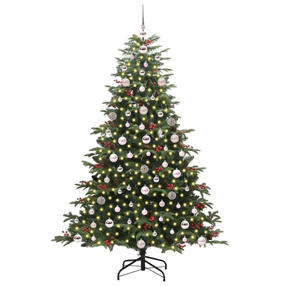 Kunstkerstboom Groen 180 cm PVC en Metaal en Plastic
