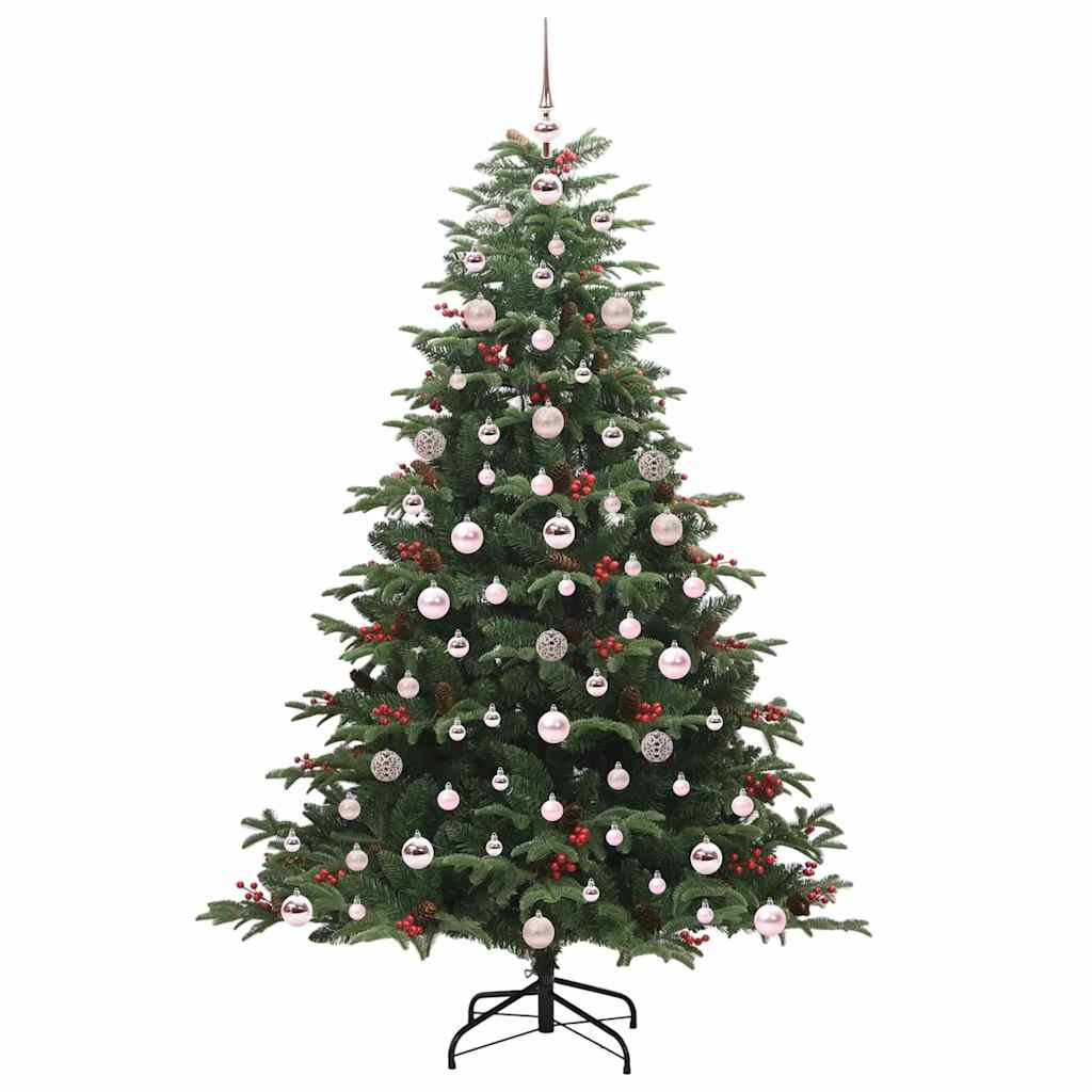 Kunstkerstboom Groen 180 cm PVC en Metaal en Plastic