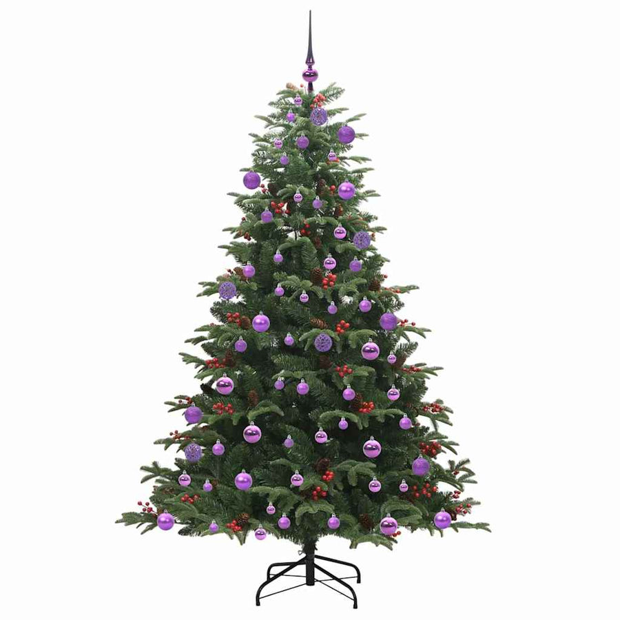 Kunstkerstboom Groen 180 cm PVC en Metaal en Plastic