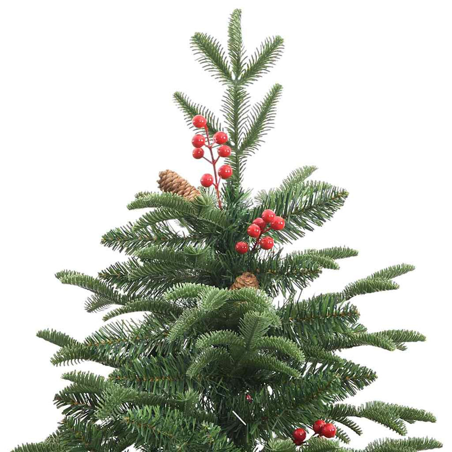 Kunstkerstboom Groen 210 cm PVC en Metaal en Plastic