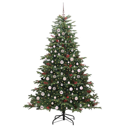 Kunstkerstboom Groen 210 cm PVC en Metaal en Plastic
