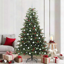 Kunstkerstboom Groen 210 cm PVC en Metaal en Plastic
