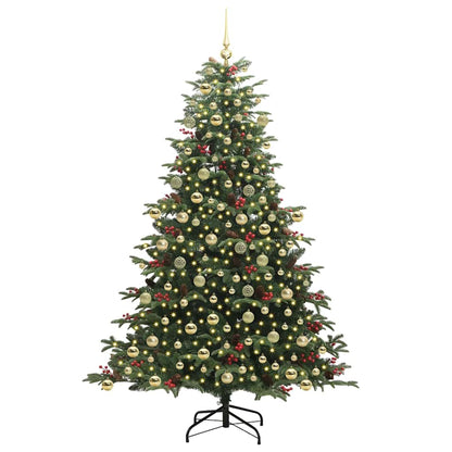 Kunstkerstboom Groen 210 cm PVC en Metaal en Plastic