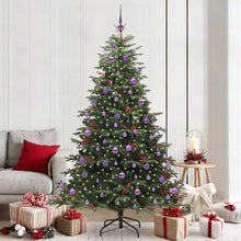 Kunstkerstboom Groen 210 cm PVC en Metaal en Plastic