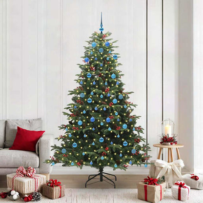 Kunstkerstboom Groen 210 cm PVC en Metaal en Plastic