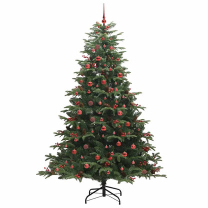 Kunstkerstboom Groen 240 cm PVC en Metaal en Plastic