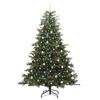Kunstkerstboom Groen 240 cm PVC en Metaal en Plastic