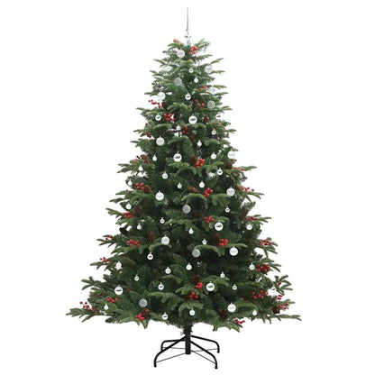 Kunstkerstboom Groen 240 cm PVC en Metaal en Plastic