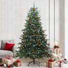 Kunstkerstboom 240 cm groen PVC metaal plastic
