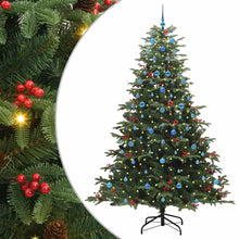 Kunstkerstboom Groen 240 cm PVC en Metaal en Plastic