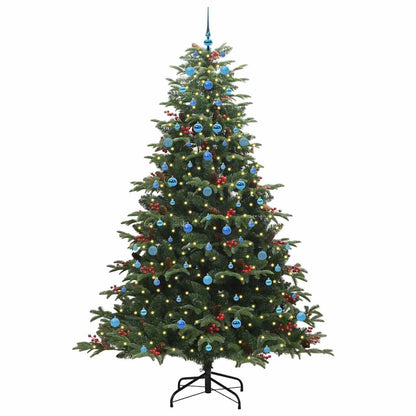 Kunstkerstboom Groen 240 cm PVC en Metaal en Plastic