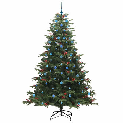 Kunstkerstboom Groen 240 cm PVC en Metaal en Plastic