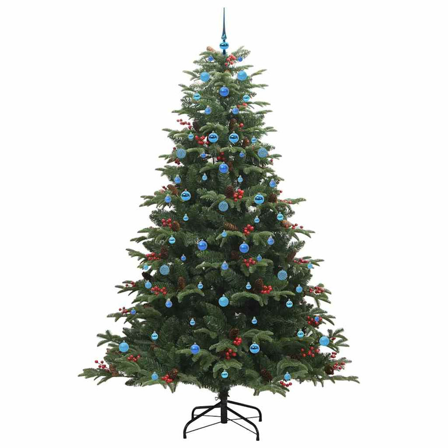 Kunstkerstboom Groen 240 cm PVC en Metaal en Plastic