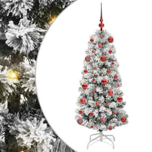 Kunstmatige Inklapbare Kerstboom Groen en wit 120 cm PVC