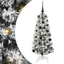 Kunstmatige Inklapbare Kerstboom Groen en wit 120 cm PVC