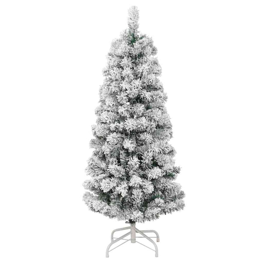 Kunstmatige Inklapbare Kerstboom Groen en wit 120 cm PVC