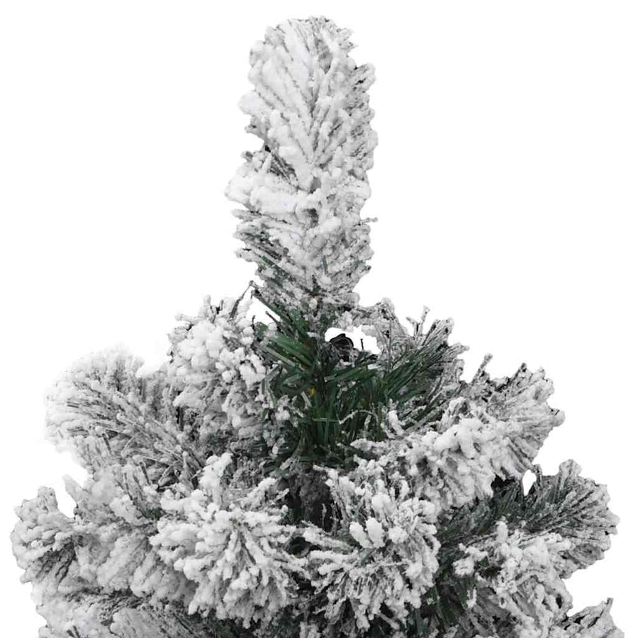 Kunstmatige Inklapbare Kerstboom Groen en wit 120 cm PVC